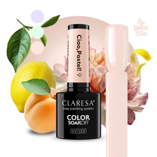 Claresa Lakier Hybrydowy Ciao, Pastel! 9 – 5g pastelowy kolor