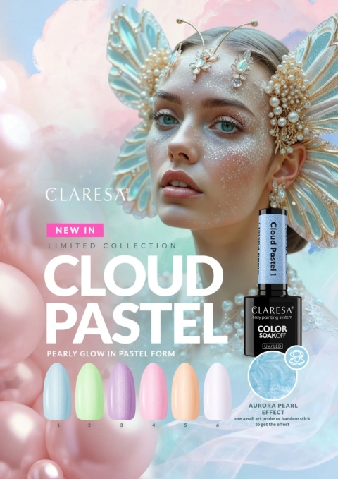 Claresa Lakier Hybrydowy Cloud Pastel 4 – 5g perłowy pastel