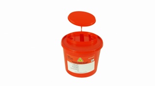 Pojemnik na odpady medyczne czerwony 1L