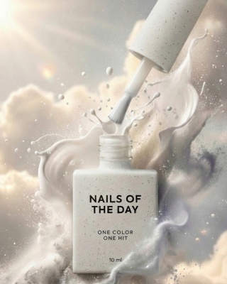 NAILSOFTHEDAY Color of the Month April 2026 Cloudy – mleczno-różowy lakier hybrydowy 10 ml