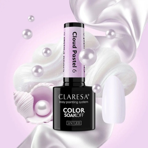 Claresa Lakier Hybrydowy Cloud Pastel 6 – 5g perłowy pastel