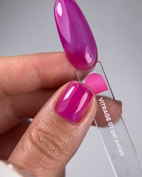 NAILSOFTHEDAY Vitrage 01 różowy lakier witrażowy 10ml