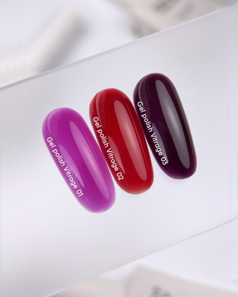NAILSOFTHEDAY Vitrage 02 czerwony lakier witrażowy 10ml