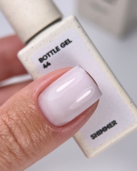 NAILSOFTHEDAY Bottle Gel 44 biały żel z drobinką do paznokci 10ml