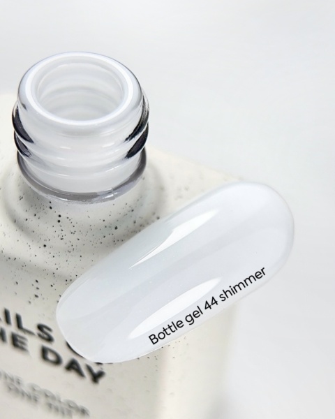 NAILSOFTHEDAY Bottle Gel 44 biały żel z drobinką do paznokci 10ml
