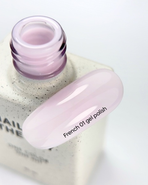 NAILSOFTHEDAY French 01 mleczny róż lakier hybrydowy 10ml