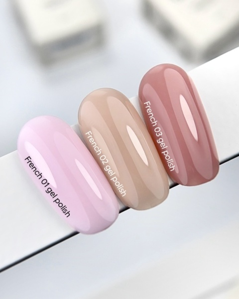 NAILSOFTHEDAY French 02 beżowy lakier hybrydowy do french 10ml