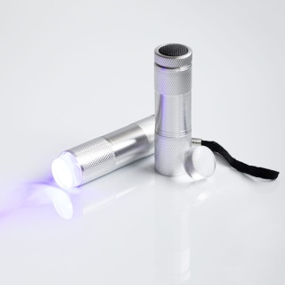 Mini latarka UV LED 9W do paznokci + stempel do stampingu
