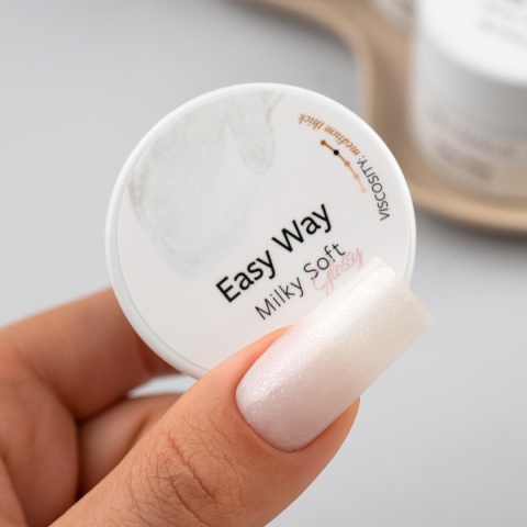 PB Nails Żel budujący w mlecznym koloże Easy Way Milky Soft Glossy 15g