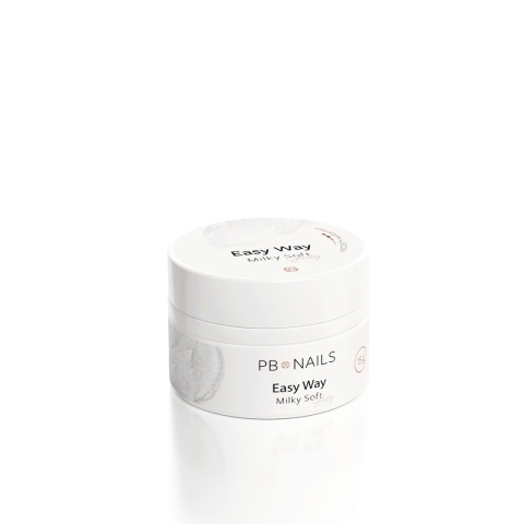 PB Nails Żel budujący w mlecznym koloże Easy Way Milky Soft Glossy 15g