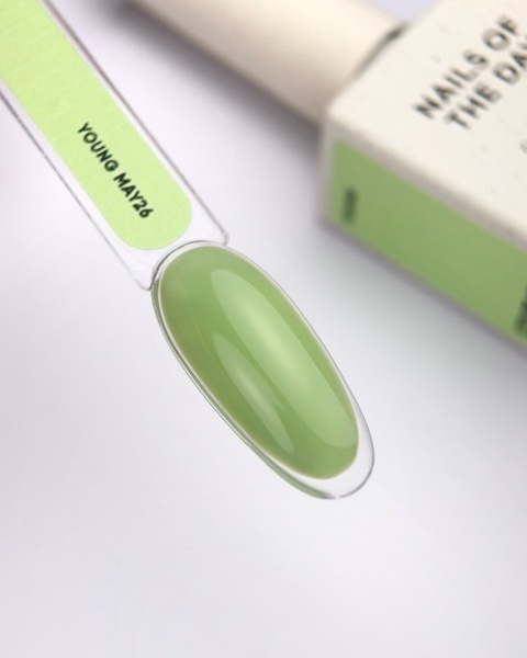 NAILSOFTHEDAY Color of the Month May 2026 Young 10ml – seledynowy lakier hybrydowy