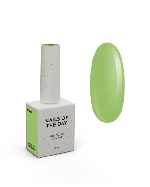 NAILSOFTHEDAY Color of the Month May 2026 Young 10ml – seledynowy lakier hybrydowy