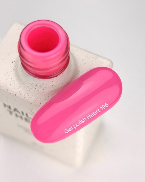 NAILSOFTHEDAY Heart 196 – neonowy róż 10 ml