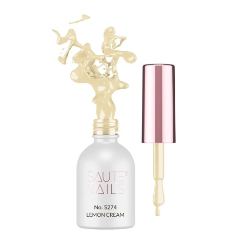Saute Nails S274 Lemon Cream żółty lakier hybrydowy