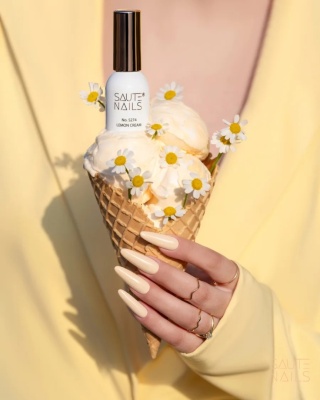 Saute Nails S274 Lemon Cream żółty lakier hybrydowy