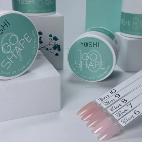 YOSHI GO SHAPE No6 50ml żel budujący samopoziomujący jasny chłodny róż