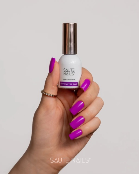 Saute Nails Hot Pilates Club Lakier Hybrydowy Neon Magenta 8ml