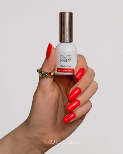 Saute Nails Red Light Baby Lakier Hybrydowy Fluorescencyjny 8ml
