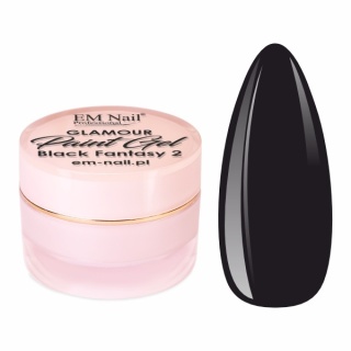 Żel do zdobień EM Nail Paint Gel Glamour Black Fantasy 2
