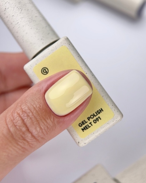 NAILSOFTHEDAY Melt 091 Gel Polish 10 ml – pastelowy żółty lakier hybrydowy