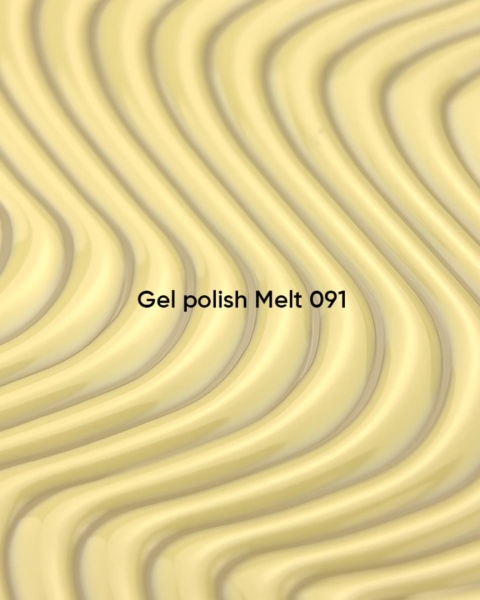 NAILSOFTHEDAY Melt 091 Gel Polish 10 ml – pastelowy żółty lakier hybrydowy