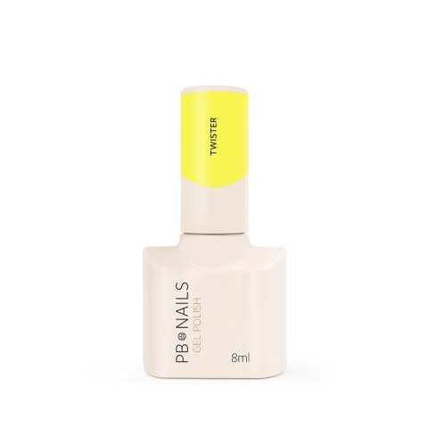 PB Nails Twister – Neonowy Żółty Lakier Hybrydowy TPO Free 8ml