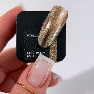 BIBLIOTEKA Line Paint Gold No Wipe Złota Farbka Żelowa 5 ml