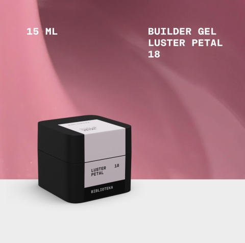 BIBLIOTEKA Builder Gel Nr 18 Petal Luster Jasnoróżowy Żel Budujący 15 ml