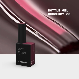 BIBLIOTEKA Bottle Gel Nr 08 Burgundy 10 ml