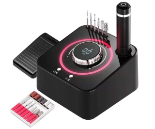 Frezarka do Paznokci FX 1080 80W 40000 RPM Manicure Pedicure Czarna
