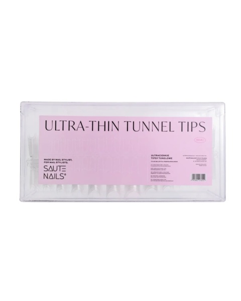 Saute Nails Tipsy Tunelowe 504 szt. 12 Rozmiarów Ultracienkie