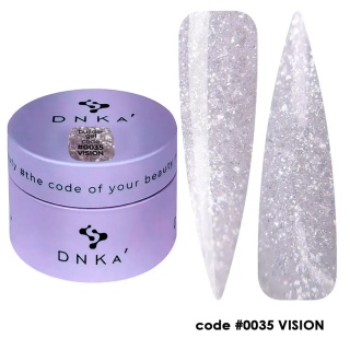 DNKa Builder Gel Vision #0035 -30 ml Żel Budujący UV LED liliowy Shimmer
