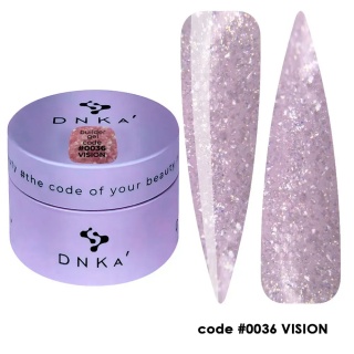 DNKa Builder Gel Vision #0036 -30 ml Żel Budujący UV LED Różowy Shimmer