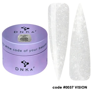 DNKa Builder Gel Vision #0037 -30 ml Żel Budujący UV LED Mleczny Shimmer