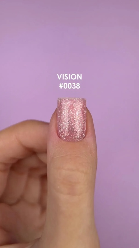DNKa Builder Gel Vision #0038 -30 ml Żel Budujący UV LED Różowo Złoty Shimmer