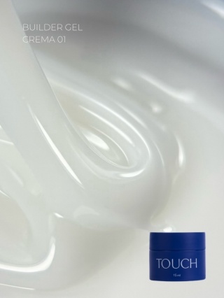 TOUCH Builder Gel Crema 01 Mleczny Żel Budujący do Paznokci 15 ml