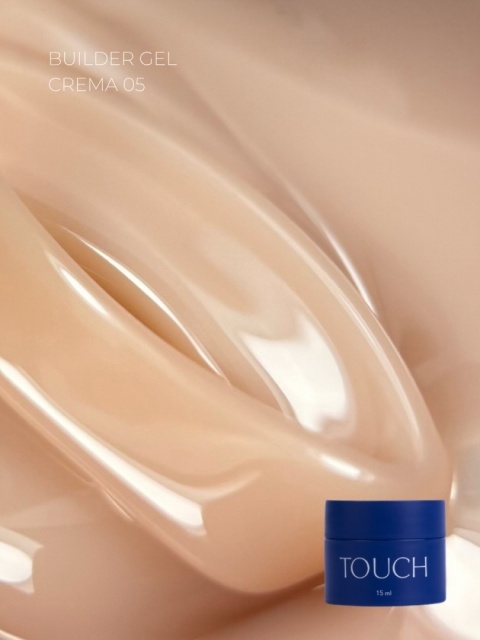 TOUCH Builder Gel Crema 05 Karmelowo-Beżowy Żel Budujący do Paznokci 15 ml