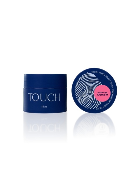 TOUCH Builder Gel Crema 10 Intensywnie Różowy Żel Budujący do Paznokci 15 ml