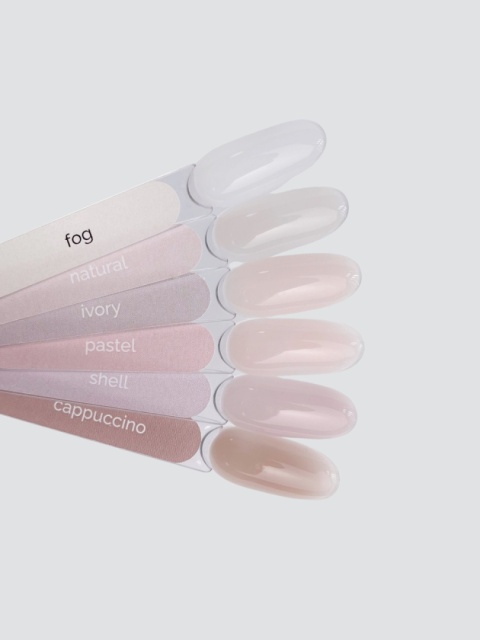TOUCH Cover Base Fog Biała Półprzezroczysta Baza Hybrydowa do Paznokci 13 ml
