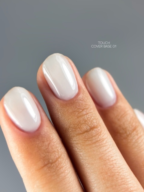 TOUCH Cover Base 01 Biała Baza Hybrydowa do Paznokci 13 ml