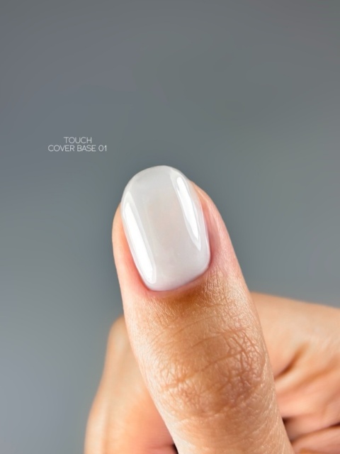 TOUCH Cover Base 01 Biała Baza Hybrydowa do Paznokci 13 ml