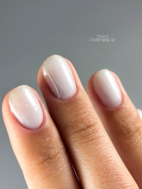 TOUCH Cover Base 02 Biała Baza Hybrydowa z Drobinkami 13 ml