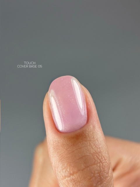 TOUCH Cover Base 05 Różowa Baza Hybrydowa z Drobinkami 13 ml
