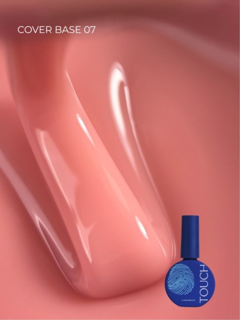 TOUCH Cover Base 07 Różowo-Beżowa Baza Hybrydowa do Paznokci 13 ml