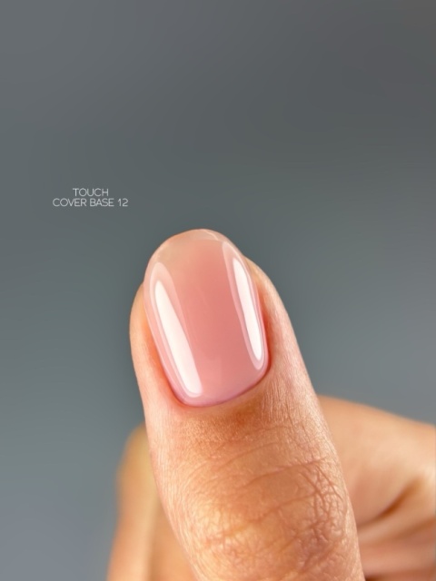 TOUCH Cover Base 12 Delikatna Różowa Baza Hybrydowa do Paznokci 13 ml