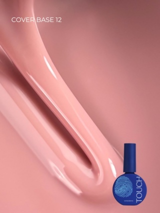 TOUCH Cover Base 12 Delikatna Różowa Baza Hybrydowa do Paznokci 13 ml