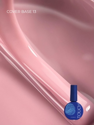 TOUCH Cover Base 13 Przygaszona Różowa Baza Hybrydowa do Paznokci 13 ml