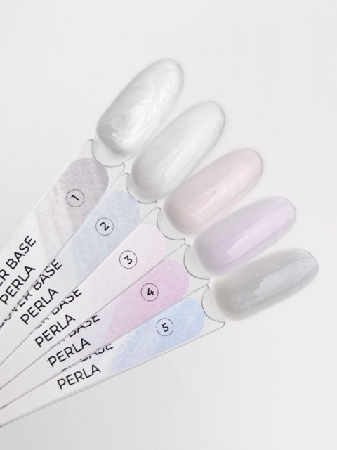 TOUCH Perla Cover Base 01 Biała Baza Hybrydowa z Perłowym Połyskiem 13 ml