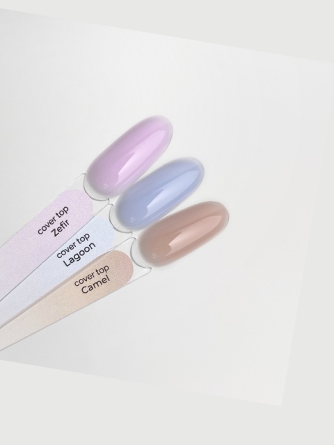 TOUCH Cover Top Zefir Różowy Kryjący Top Hybrydowy Bez Przemywania 13 ml
