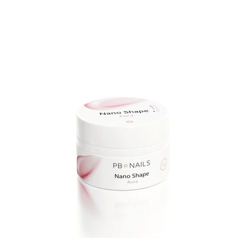 PB Nails Nano Shape Aura Pastelowo-Różowy Żel Budujący Samopoziomujący 15 g